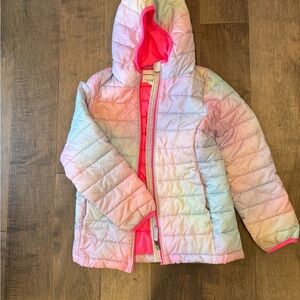 Kids Rainbow light Puffer Jacket